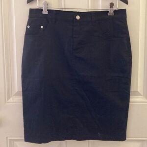 M by Marc Bower Black 5 Pocket Jean Skirt/Cotton/Spandex/M/NEW/REDUCED PRICE!